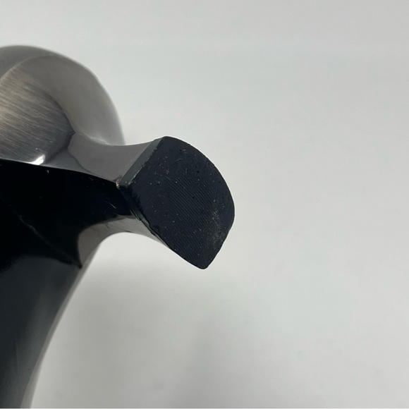 Salvatore Ferragamo Pumps Womens 6 B Metallic Silver Gray Leather Heels Vintage - Picture 15 of 16